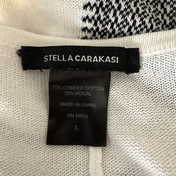 Stella Carakasi Lazy Days Sweater Lightweight Tunic Size L White Cotton Modal - Picture 6 of 6